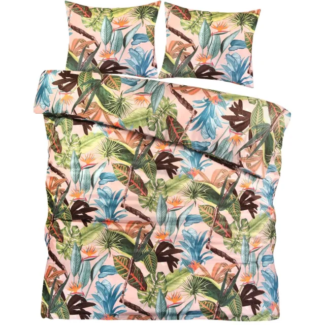 decoware Dekbedovertrek Tropical Paradise - Microvezel - Tropisch Thema - Met Kussenslopen Meerkleurig