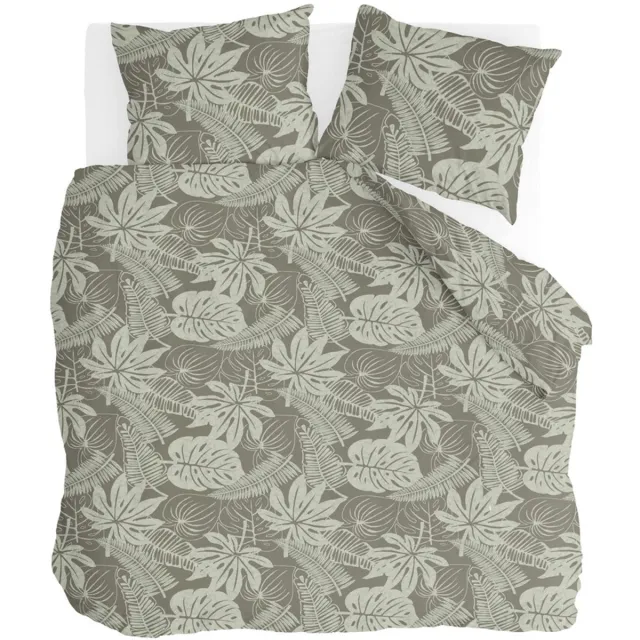 BYRKLUND Dekbedovertrek Joep - 200x220 - 80% Polyester / 20% Katoen - Taupe / Kaki