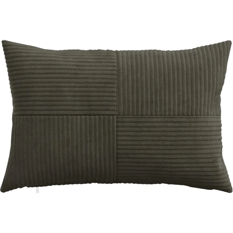 vidaXL Kussensloop 2 st ALMELO Antracietkleurig 50 x 70 cm corduroy Anthraciet