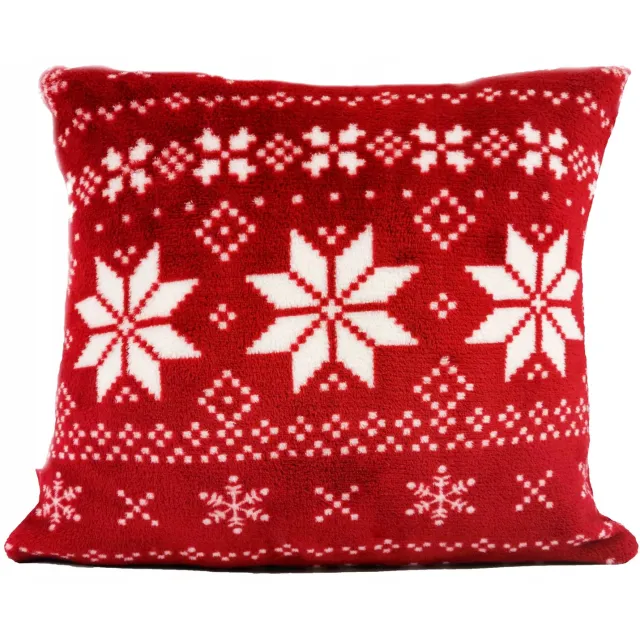 Kontrast Zachte Dekoratieve Kussensloop NORDICO 40x40 cm Rood