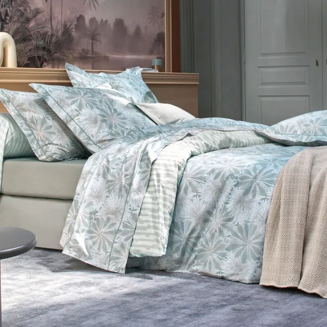 Blanc des Vosges dekbedovertrek Serenite Ciel 240x220 cm blauw