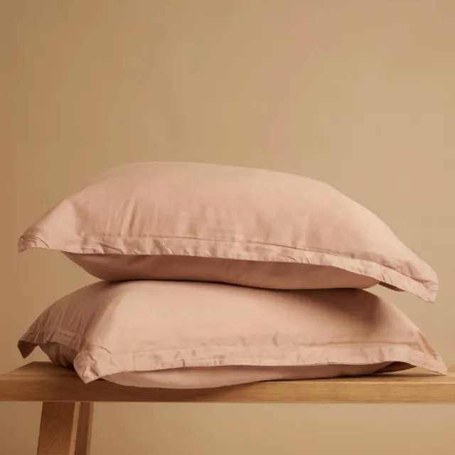 Coco & Cici TENCEL - Twill Kussensloop Peach - 1 kussensloop 60x70 zonder volant Peach (zonder volant)