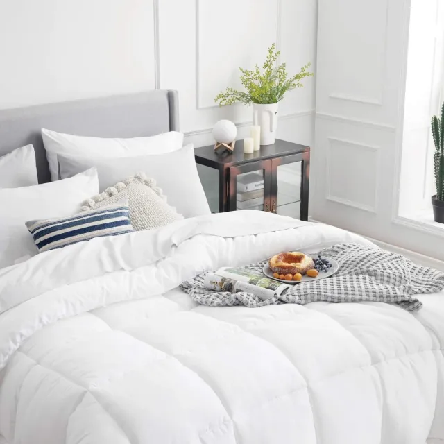 Unyqoos ® Zacht en Comfortabel Winterdekbed van 135 x 200 cm met Hoogwaardige Vulling wit
