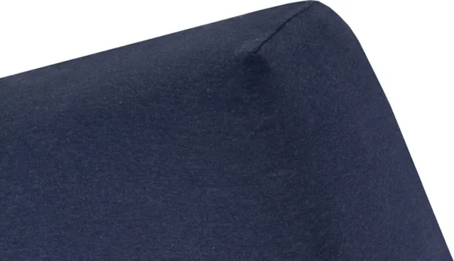 Cinderella Hoeslaken (tot 25 cm) - Jersey Melange - 160x210/220 cm - Dark blue
