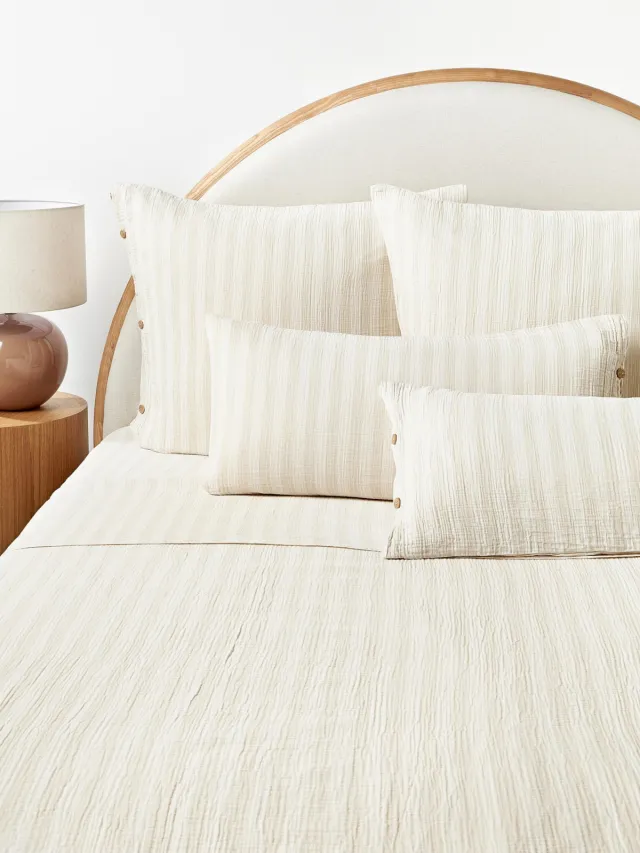 Westwing Collection Mousseline laken Saige Beige