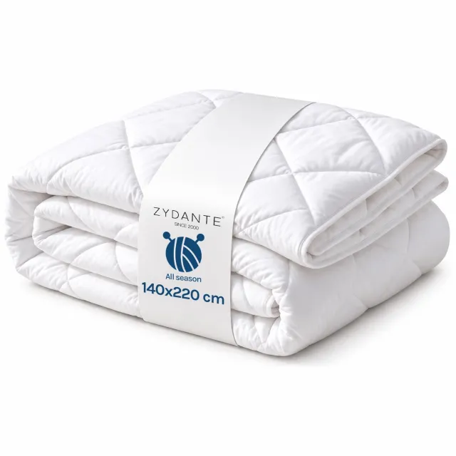 Zydante Mono Dekbed – 100% Nederlandse Schapenwol – Natuurlijk en Ademend – Comfortabel Wollen Dekbed - Dutch Shepherd - 220x140 Wit