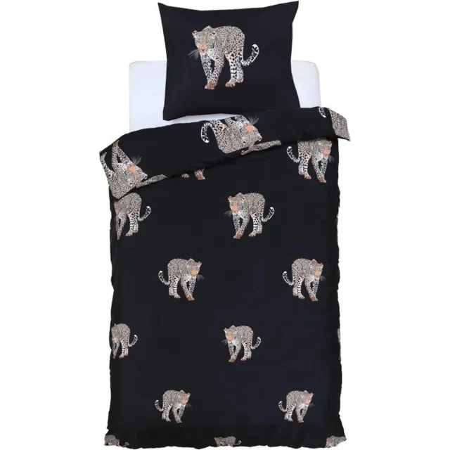 Husch Dekbedovertrek Leopards - 140x200/220 - Panter Bruin