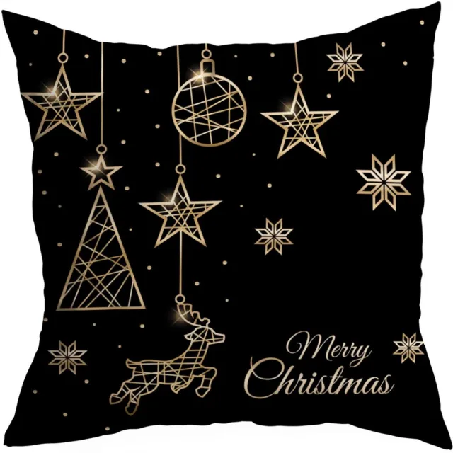 HomeView Decoratieve Kerst Kussensloop 45x45cm - Feestelijke Woondecoratie Meerkleurig