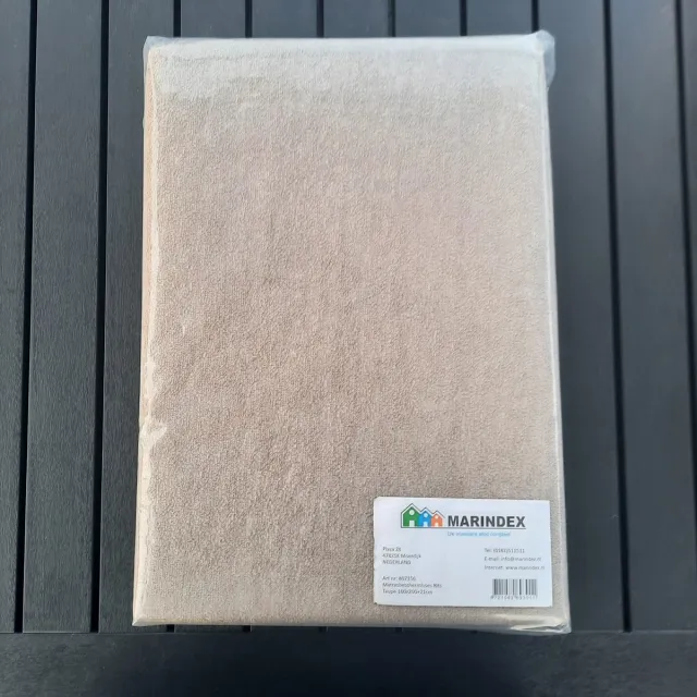 Marindex Matrasbeschermhoes PU - Matrasbeschermhoes - 160x200x21 - PU - Taupe