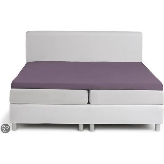 Damai Topper Hoeslaken - Jersey - 90 x 210 cm - Purple