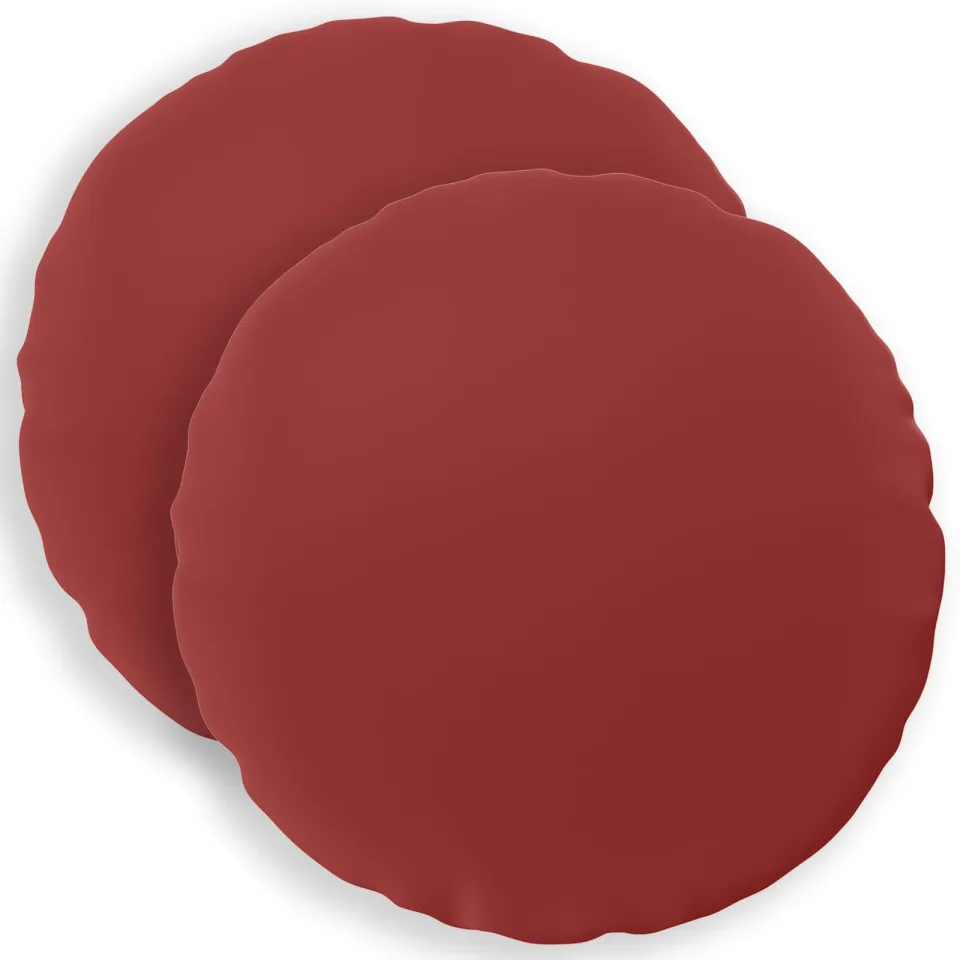 vidaXL Kussensloop 2 st HEERLEN Wijnrood Dia. 60 cm Polyester