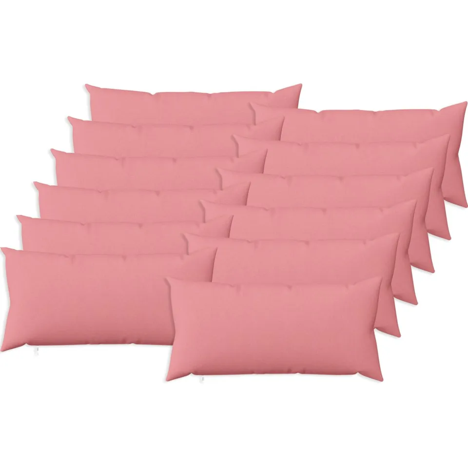 vidaXL Kussensloop 12 st HEERLEN Roze 40 x 80 cm Stof, foto 3