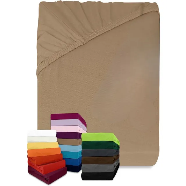 DailySupplies® Matrasovertrek 70x140 - Hoeslaken - Matrashoes - Super Zacht -Lichtbruin
