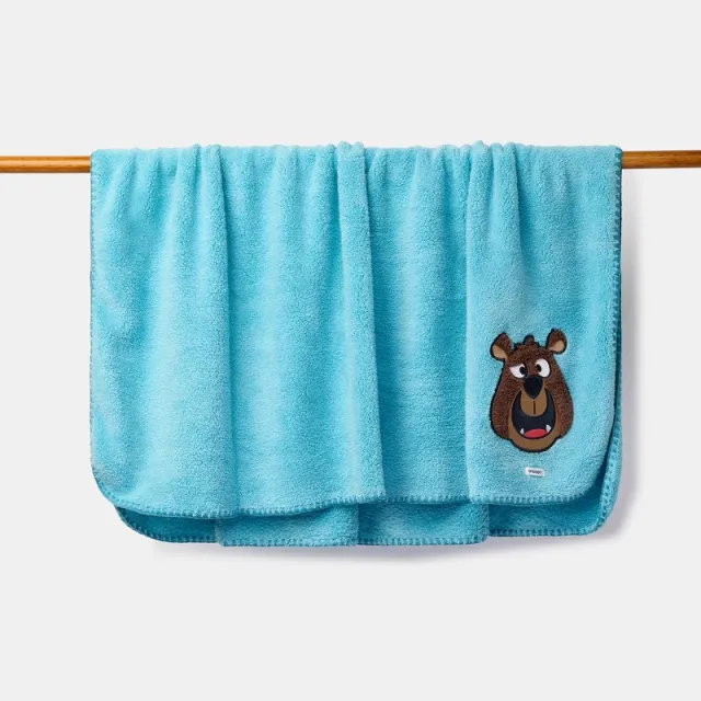 Woody plaid - blauw - beer - 262-10-PLA-M/824 - 150x200cm