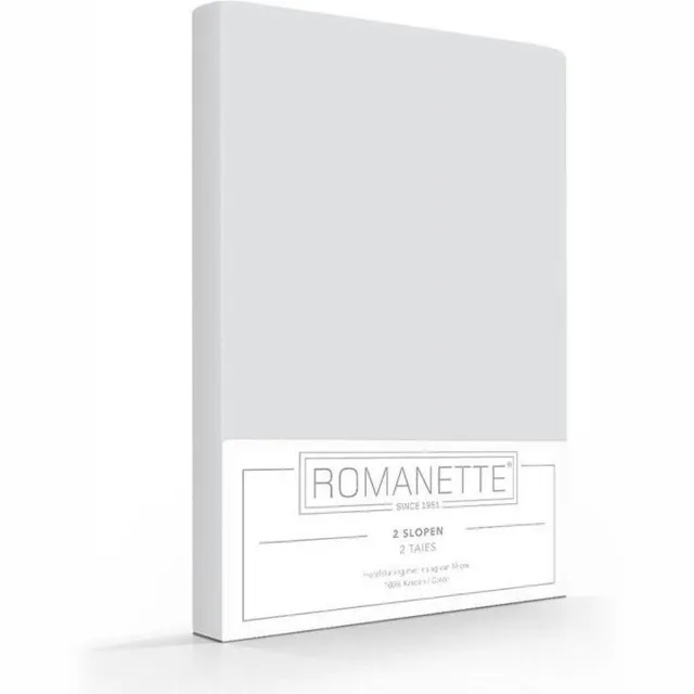 Romanette Slopen 100% Katoen Silver 100% Katoen Kussensloop 60x70