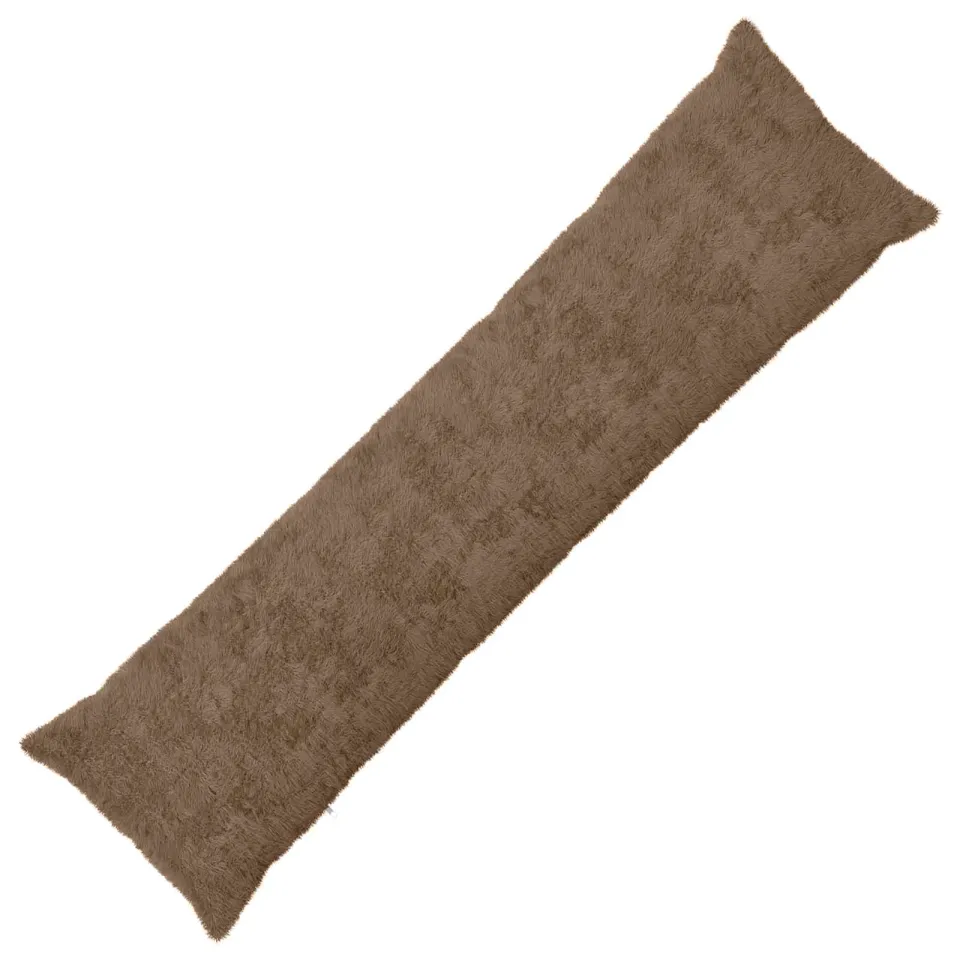 vidaXL Kussensloop HEERLEN Licht Bruin 40 x 145 cm Nep Konijnenbont