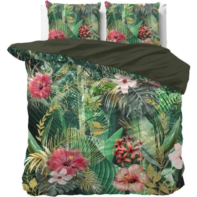 Dreamhouse Scandinavian Mentha - Dekbedovertrekset - Tweepersoons - 200x200/220 + 2 kussenslopen 60x70 - Groen