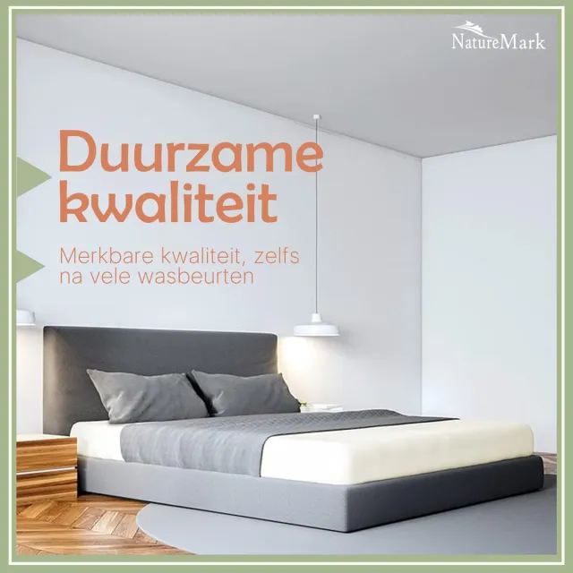 NatureMark Microvezel hoeslaken hoeslaken in vele maten en kleuren, Wit
