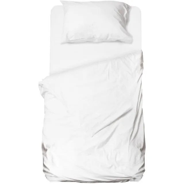 Unyqoos Complete set van beddengoed in wit microfiber voor comfort en stijl
