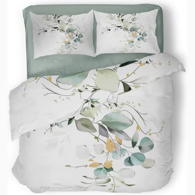 Eleganzzz Dekbedovertrek Floral Vines - Multi - Dekbedovertrek 240x200/220cm - Micropercal - Lits Jumeaux - Dekbedovertrekken - Botanisch Dekbedovertrek