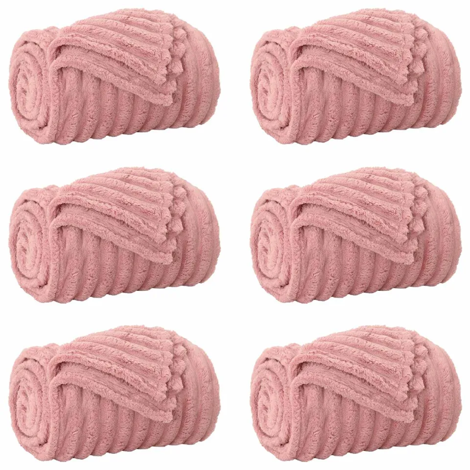 vidaXL Kleden 6 st Roze 270 x 240 cm 9,53 kg Fleece