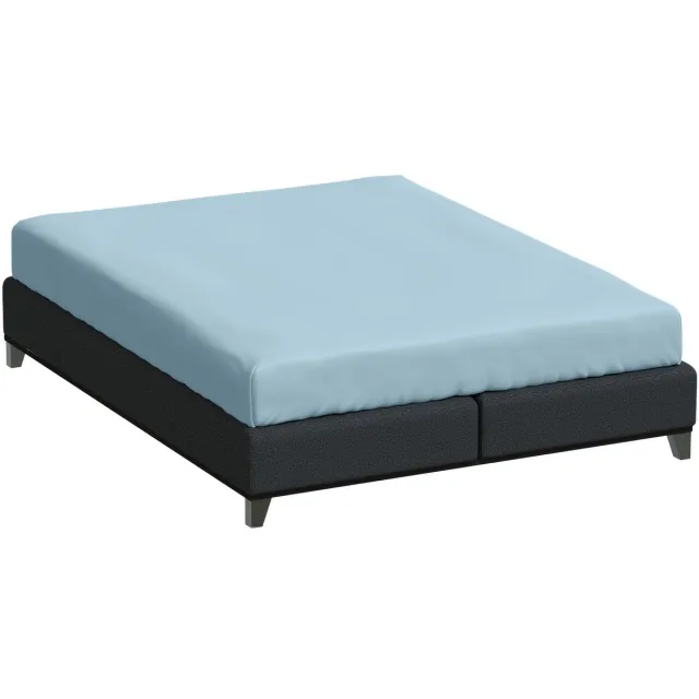 Bella Donna Twijfelaar Hoeslaken Jersey - lichtblauw-0522 120/200-130/220