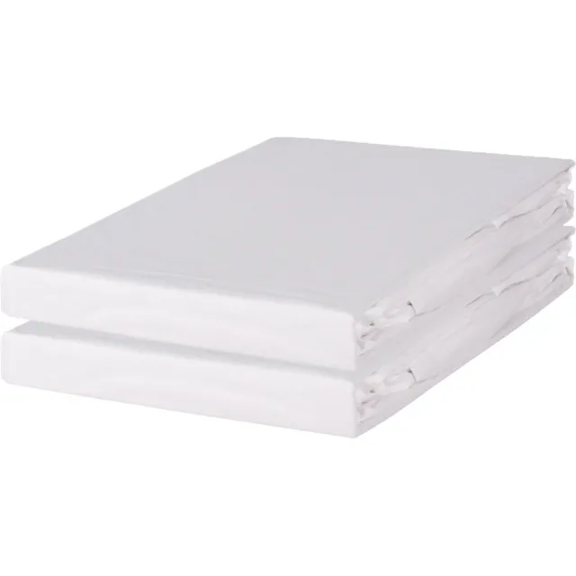 Linolux Kussensloop 400 count Satijn White 2x 60x70