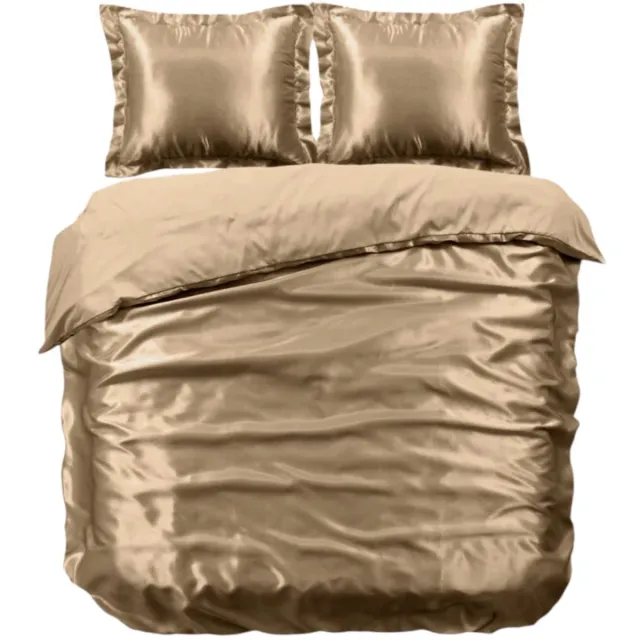 Beauty Silk Why Not - Beauty Silk Dekbedovertrek - 140x200/220 - Glans Satijn - Tranquil Taupe TranquilTaupe