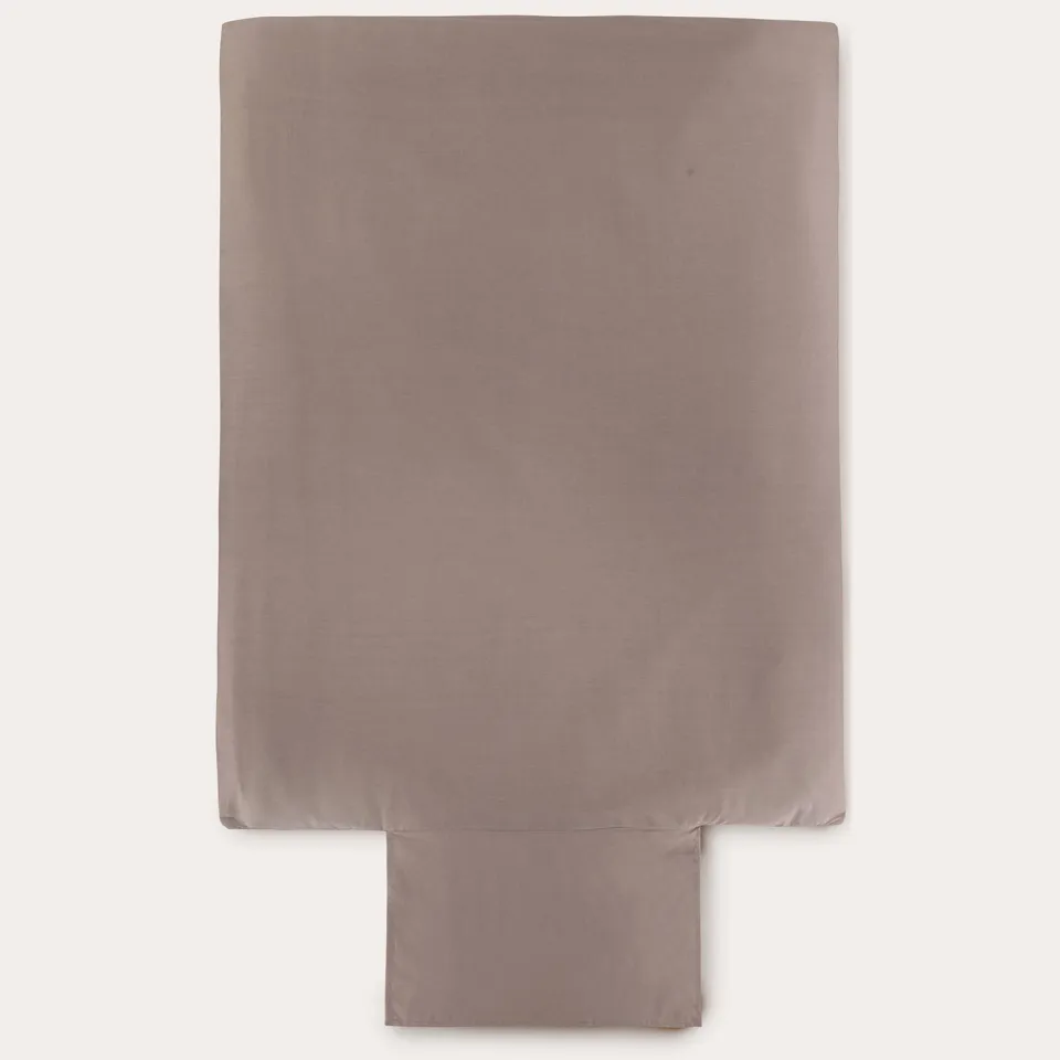 NOUS Kids basis dekbedovertrek kinderbed - taupe (120x150 cm), foto 2