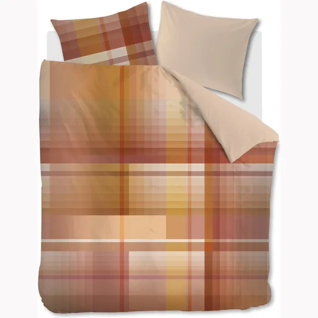 Beddinghouse Jones dekbedovertrek - Lits-Jumeaux - 240x200/220 cm - Steenrood