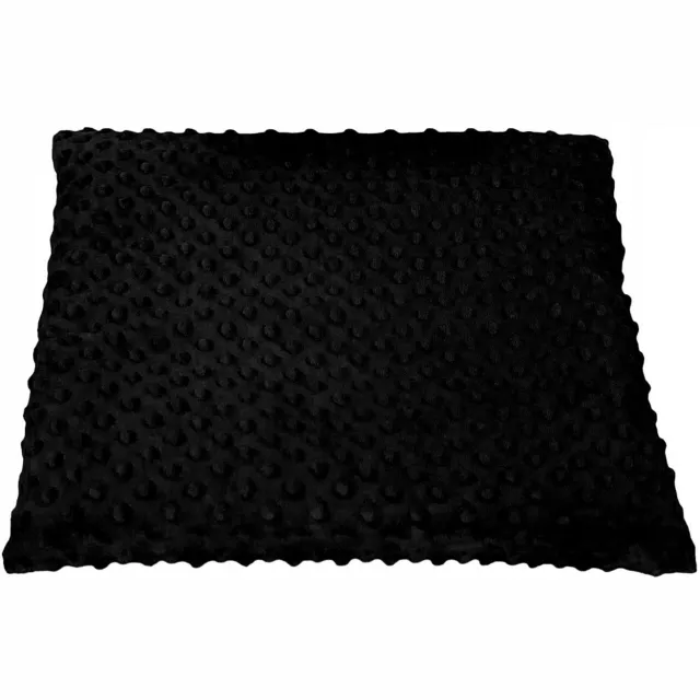 Małe Duże Decoratieve Minky Kussensloop 40x40cm - Zacht & Nederlands Product Zwart