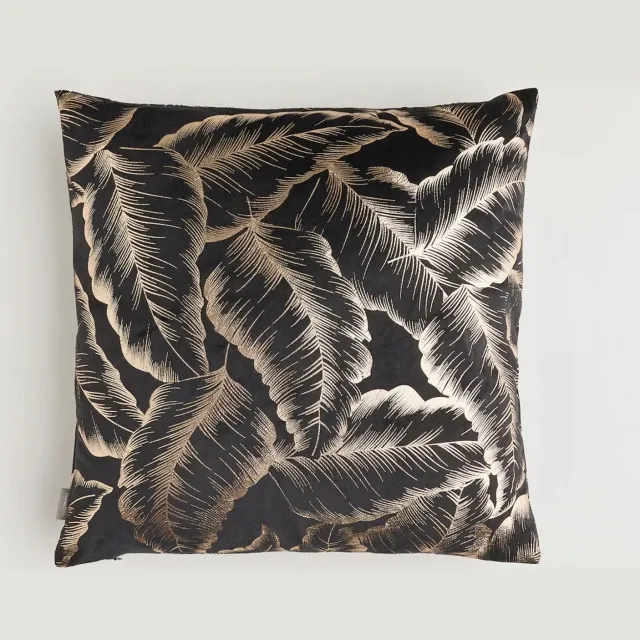 home&you FOGLARE Kussenhoes 45x45 cm - Zwart Glamour Stijl