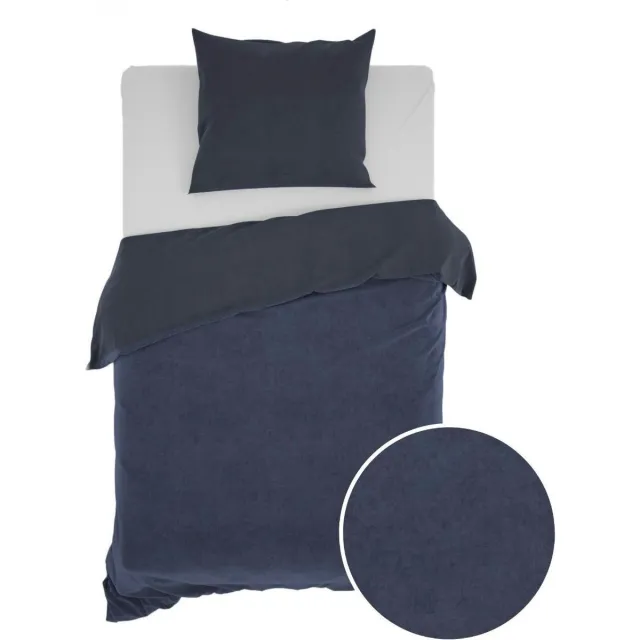 Zohome Zo! Home Velluto Dekbedovertrek - Navy Blue