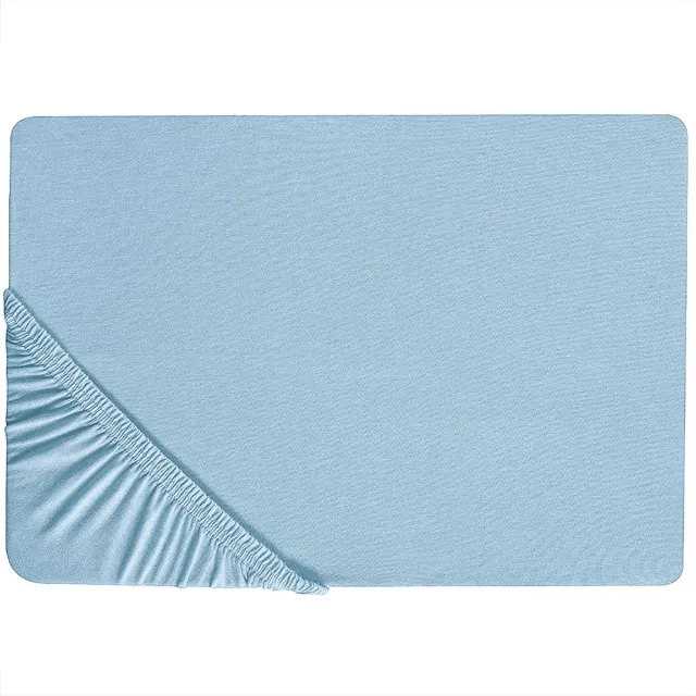 Beliani HOFUF - Laken - Lichtblauw - 180 x 200 cm - Katoen