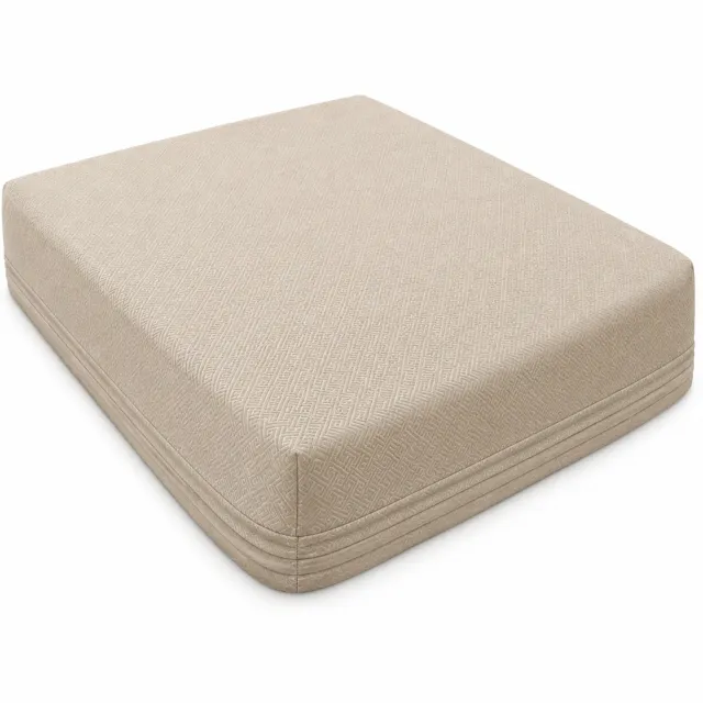 SWGOTA Waterdicht hoeslaken 100 x 200 cm van geborstelde stof, khaki, voor matrassen tot 30 cm hoog, met 1 kussensloop