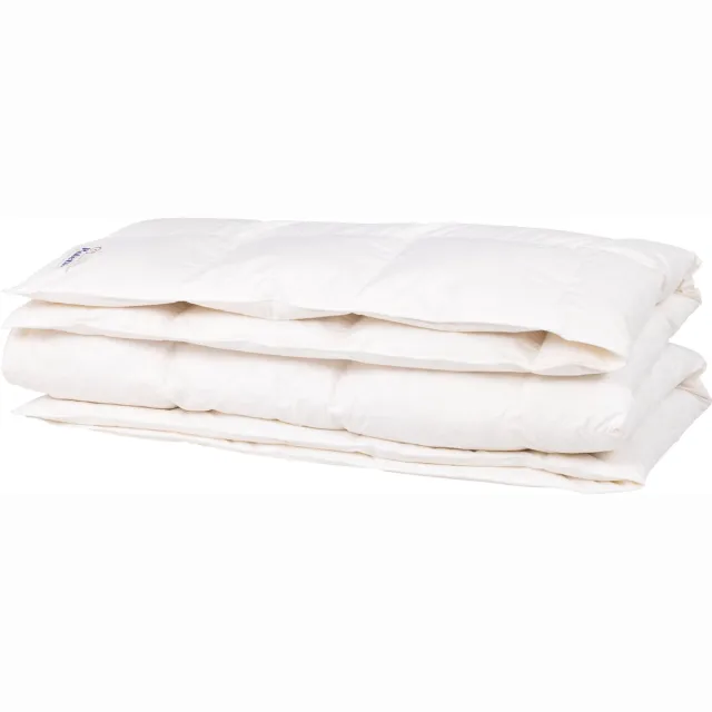 Balette Silver All Year Donsdekbed - 155x220 - Tweepersoons - Enkeldekbed Voor Alle Seizoenen - Dons & Veren Dekbed - Anti Huisstofmijt & Allergie (NOMITE) - Warmteklasse 3 - Zomer & Winterdekbed Wit
