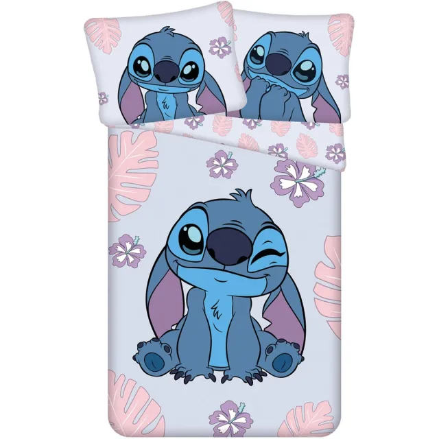 Lilo & Stitch Disney Lilo & Stitch Dekbedovertrek, Cute - 140 x 200 + 70 x 90 cm - Katoen Paars