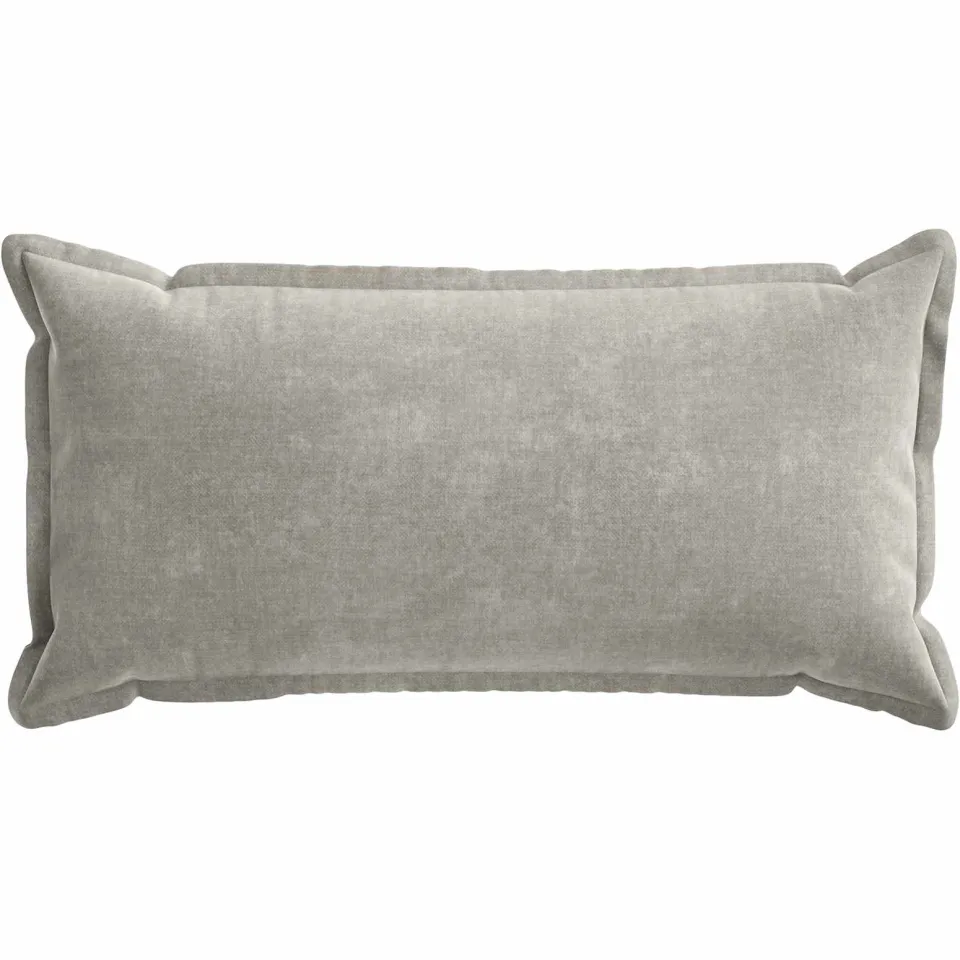 vidaXL Kussensloop 12 st HOUTEN Lichtgrijs 40 x 80 cm Chenille Stof