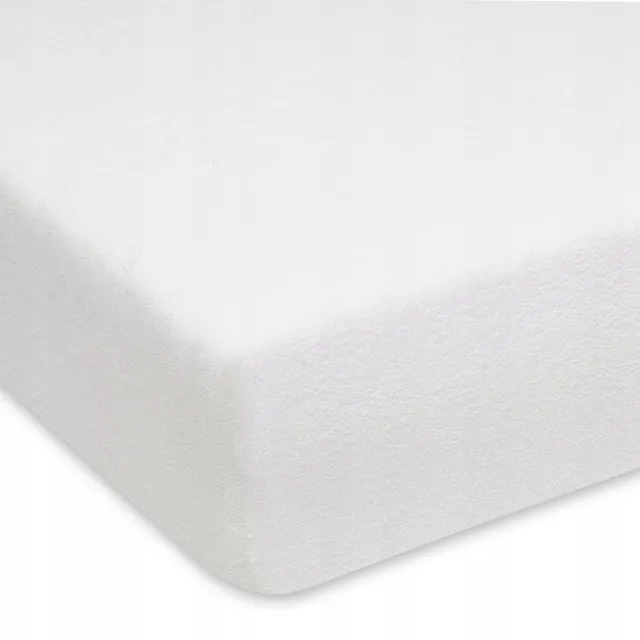 Designpremium Wit Frotte Hoeslaken met Elastiek 100x200 cm