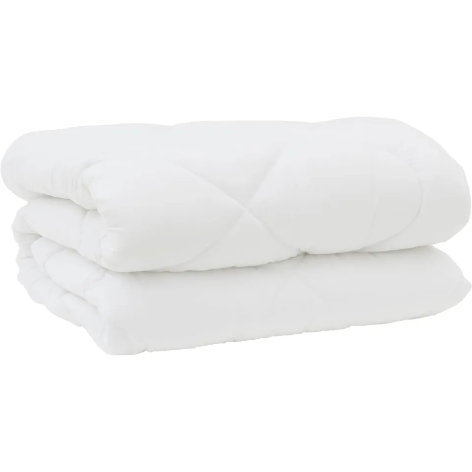 vidaXL Dekbed met Kussens 3 st Wit Microfiber en Dons Feather, foto 4