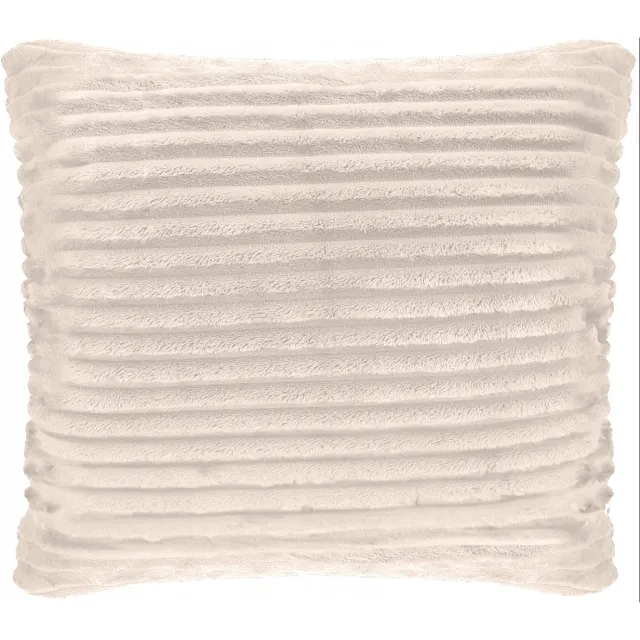 Kontrast Zachte Sierkussenhoes 40x40 cm - Crème met Tocco Patroon
