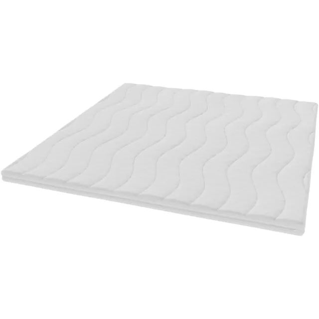 Toros Bedden Topdek - Matras - Topper Hybride Bamboo Deluxe XXL 200x200 9 cm dik wit