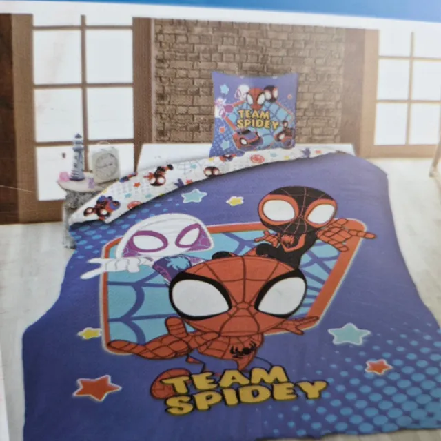 Marvel Mavora - Spidey and his amazing friends dekbedovertrek / Marvel blauw
