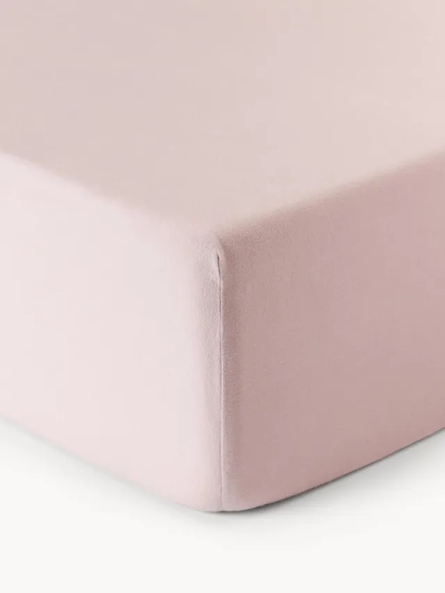 Westwing Collection Hoeslaken Biba, flanel Roze