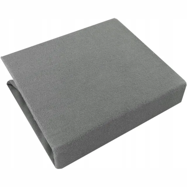 Olka Terry Hoeslaken met Elastiek voor Kinderbedje 70x140 Grijs