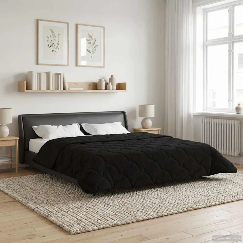 vidaXL Winter Dekbed 240 x 220 cm Winter zwart, foto 4
