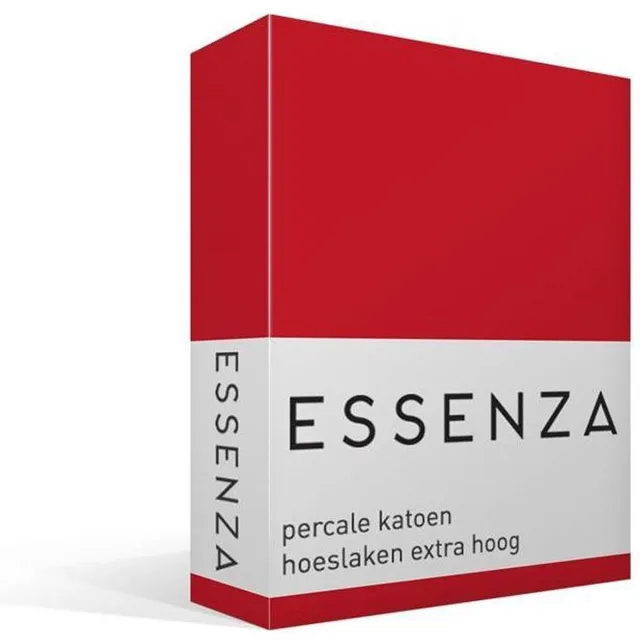 Essenza Hoeslaken - Percale katoen - 90x220 - Rood