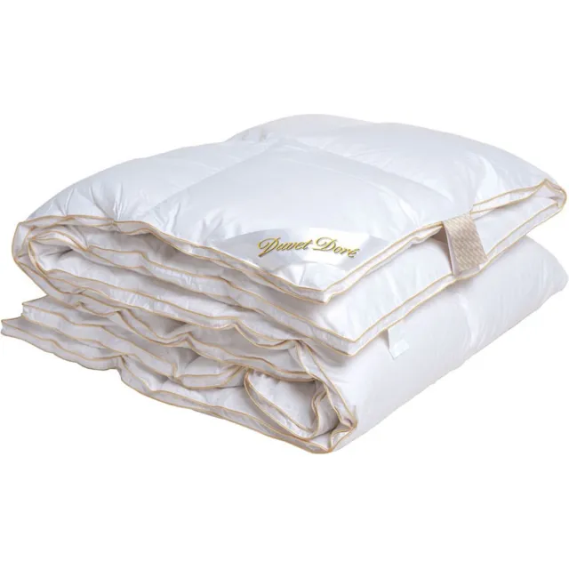 Duvet dore Duvet Doré - Gold - Dons - 4-seizoenen - Dekbed - Eenpersoons - 140x200 cm - Wit