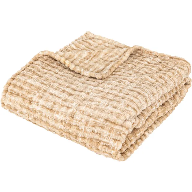 Atmosphera Fleece deken FLAN, 125 x 150 cm Beige