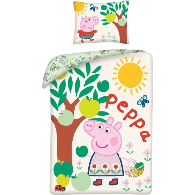 Peppa Pig Dekbedovertrek Appelboom 140 x 200 cm katoen Multicolor
